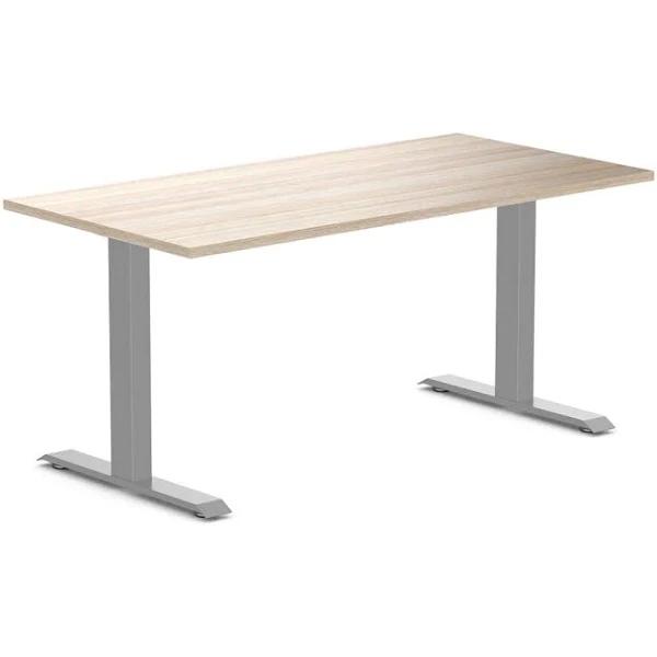 Desky Zero Melamine Home Office Desk Classic Oak / Medium 1500x750mm / Grey