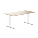 Desky Zero Melamine Home Office Desk Classic Oak / Medium 1500x750mm / White
