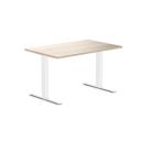 Desky Zero Melamine Home Office Desk Classic Oak / Small 1200x750mm / White