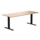 Desky Zero Melamine Home Office Desk Classic Oak / Small 1200x750mm / White