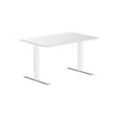Desky Zero Melamine Home Office Desk Classic Oak / Small 1200x750mm / White