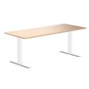 Desky Zero Melamine Home Office Desk Classic Oak / Small 1200x750mm / White