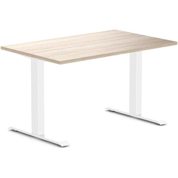 Desky Zero Melamine Home Office Desk Classic Oak / Small 1200x750mm / White