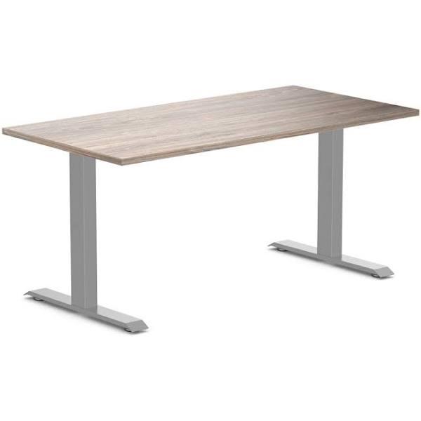 Desky Zero Melamine Home Office Desk Natural Walnut / Medium 1500x750mm / Grey