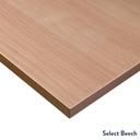 Desky Zero Melamine Home Office Desk Select Beech / Large 1800x750mm / White