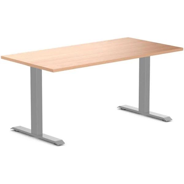 Desky Zero Melamine Home Office Desk Select Beech / Medium 1500x750mm / Grey