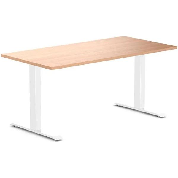 Desky Zero Melamine Home Office Desk Select Beech / Medium 1500x750mm / White