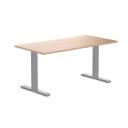 Desky Zero Melamine Home Office Desk Sublime Teak / Medium 1500x750mm / Grey