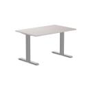 Desky Zero Melamine Home Office Desk White Alaskan / Small 1200x750mm / Grey