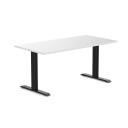 Desky Zero Melamine Home Office Desk White / Medium 1500x750mm / Matte Black