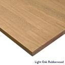 Desky Zero Rubberwood Office Desk Light Oak / 1200x750mm / Matte Black