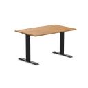 Desky Zero Rubberwood Office Desk - White Brushed / 1800x750mm / Grey