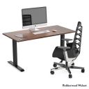 Desky Zero Rubberwood Office Desk - White Brushed / 2000x750mm / White