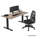 Desky Zero Scalloped Melamine Office Desk White Alaskan / 1500x750mm / White