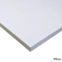Desky Zero Scalloped Melamine Office Desk White Alaskan / 1500x750mm / White