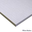 Desky Zero Scalloped Melamine Office Desk White Alaskan / 1500x750mm / White