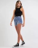 DESU Women's Asta Shorts in Blue | Size 06