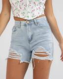 DESU Women's Asta Shorts in Blue | Size 08