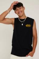 Deus EX Machina - Men's Black Singlets - Flags Muscle Tee - Size S at The Iconic