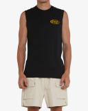 Deus EX Machina - Men's Black Singlets - Flags Muscle Tee - Size S at The Iconic