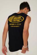 Deus EX Machina - Men's Black Singlets - Flags Muscle Tee - Size S at The Iconic