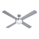 Devanti 4 Blade Ceiling Fan with LED 1300mm Silver