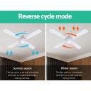 Devanti 4 Blade Ceiling Fan with LED 1300mm White