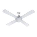 Devanti 4 Blade Ceiling Fan with LED 1300mm White