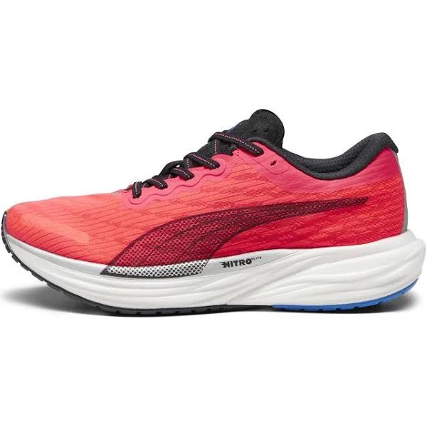 Deviate Nitro 2 Men's Running Shoes in Black/Ultra Blue/Fire Orchid, Size 14 by Puma