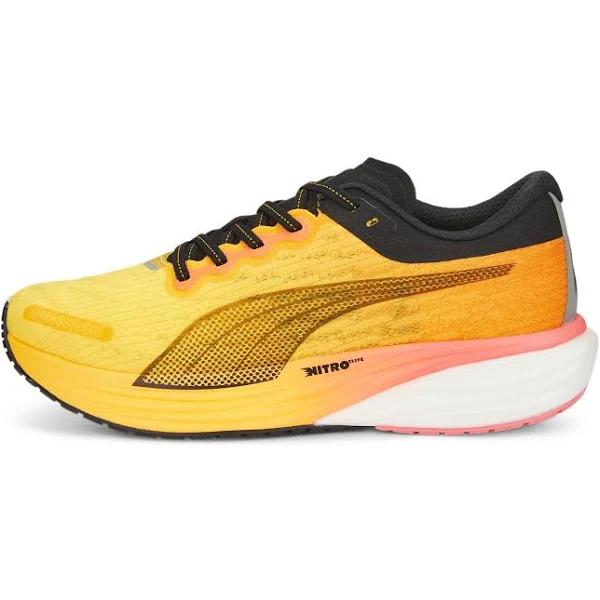 Deviate Nitro 2 Men's Running Shoes in Sunset Glow/Sun Stream/Black, Size 7.5 by Puma