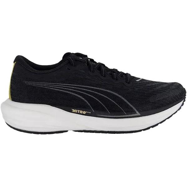 Deviate Nitro 2 Women's Running Shoes in Black/Team Gold, Size 11 by Puma