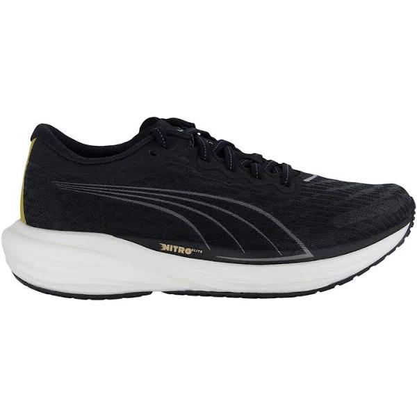Deviate Nitro 2 Women's Running Shoes in Black/Team Gold, Size 9.5 by Puma