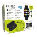 DGTEC 1.7" Smart Watch with Coloured Band and Earbuds Bundle