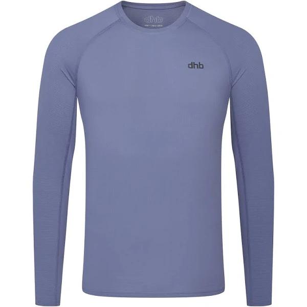 dhb Aeron Men's Long Sleeve Run Top 2.0 - Vintage Indigo