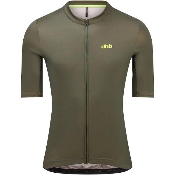 dhb Classic Short Sleeve Jersey - Plain - Khaki