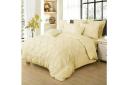 Diamond Pintuck King Size Doona/Duvet/Quilt Cover Set - Beige