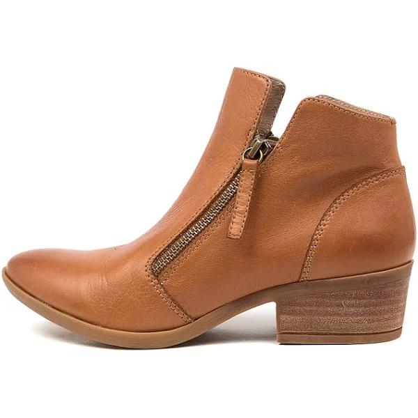 Diana Ferrari Zalen Whisky Leather Whisky Womens Shoes Casual Ankle Boots