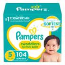Diapers Size 5, 104 Count - Pampers Swaddlers Disposable Baby Diapers, Enormous Pack