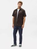 Dickies 1574 Short Sleeve Work Shirt - Dark Brown, XL