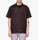 Dickies 1574 Short Sleeve Work Shirt - Dark Brown, XL