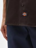 Dickies 1574 Short Sleeve Work Shirt - Dark Brown, XL