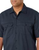 Dickies 1574 Short Sleeve Work Shirt - Dark Navy, 4XL