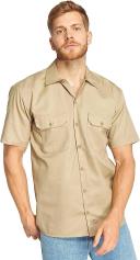 Dickies 1574 Short Sleeve Work Shirt - Khaki, M