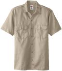 Dickies 1574 Short Sleeve Work Shirt - Khaki, M
