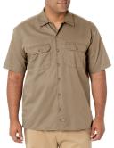 Dickies 1574 Short Sleeve Work Shirt - Khaki, M