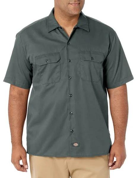 Dickies 1574 Short Sleeve Work Shirt - Lincoln Green, 4XL
