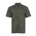 Dickies 1574 Short Sleeve Work Shirt - Olive Green, L
