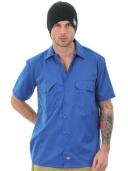 Dickies 1574 Short Sleeve Work Shirt - Royal Blue, XL