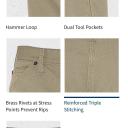 Dickies 1939 Relaxed Fit Straight Leg Carpenter Duck Jeans - Rinsed Black, 34