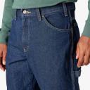 Dickies 1993 Relaxed Fit Carpenter Denim Jeans - Rinsed Indigo Blue, 42